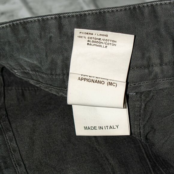 MSGM Cropped Cargo Pants Gray Cotton Made in Italy Size 54 - Picture 11 of 12